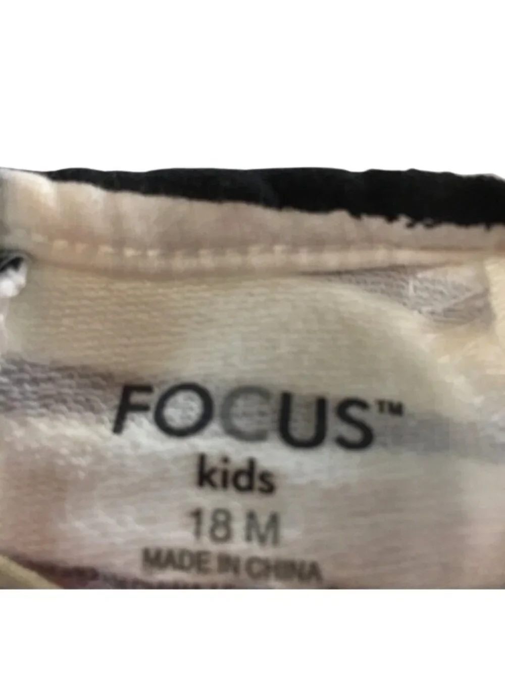 Focus Kids Baby Girls 2 Pc Pant Set Black/White Striped Size18M